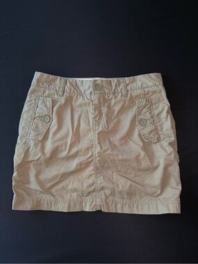 Y2K Gap Casual Beige Mini Skirt
